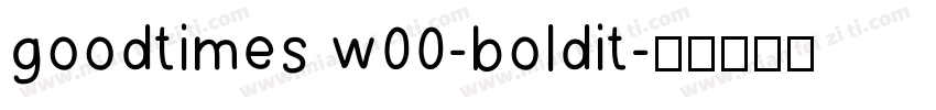 goodtimes w00-boldit字体转换